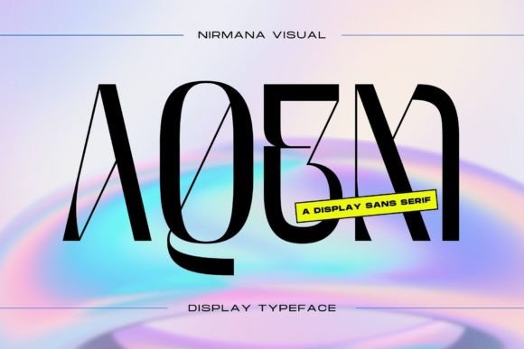 Aqem: A Display Font That Elevates Handmade Products