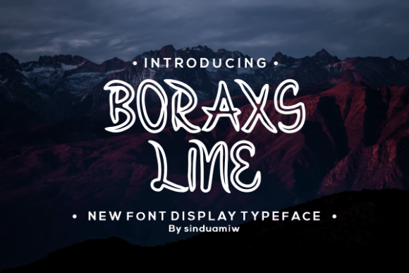 Boraxs Line: A Display Font with Editorial Warmth