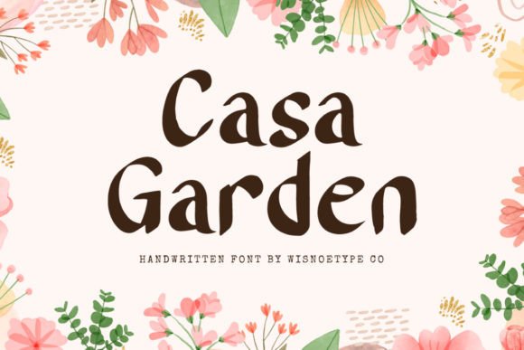 Casa Garden: A Display Font with Craft Business Charm