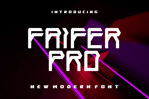 Faifer Pro: A Futuristic Display Font for Editorial Projects