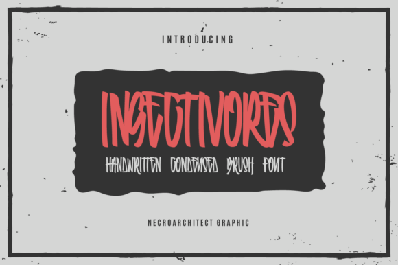 Insectivores Font: A Distinctive Brush Display Typeface for Modern Web Design