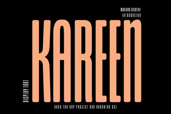 Kareen: A Soft Display Font for Editorial Warmth