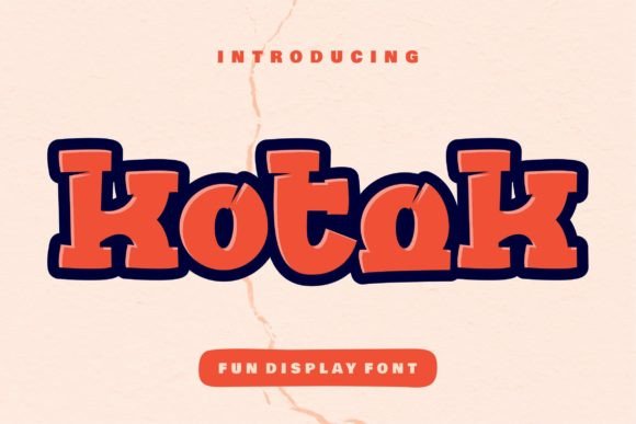 Kotok: The Bold Display Typeface for Handmade Brands