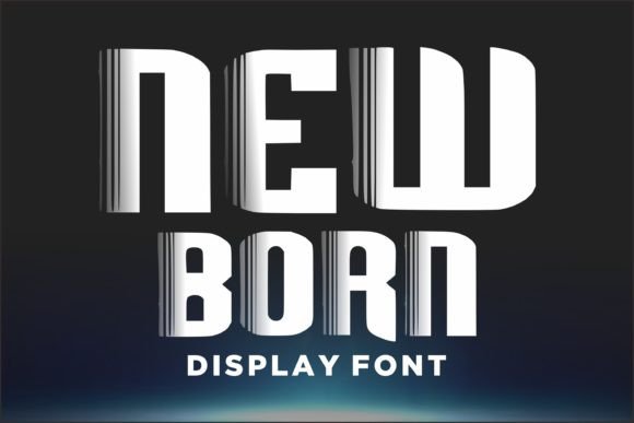 New Born: A Bold Display Font for Editorial Design