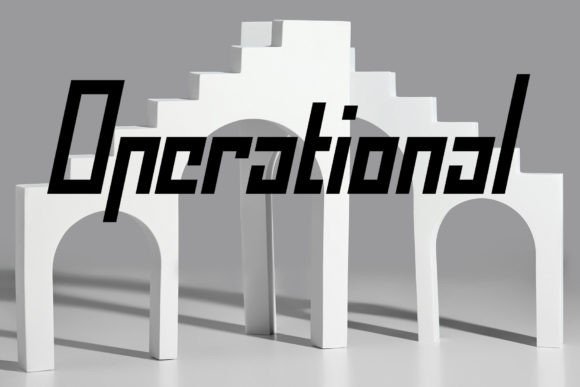 Operational: A Display Font That Commands Attention in Real Campaigns