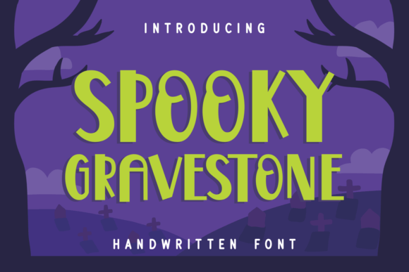 Spooky Gravestone: A Playful Display Font for Campaign Design