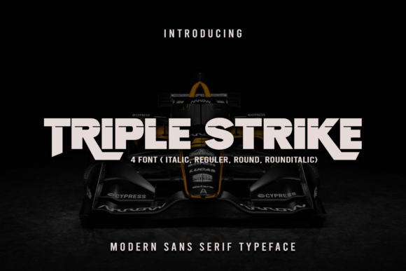 Triple Strike Font: The Display Typeface That Cuts Through