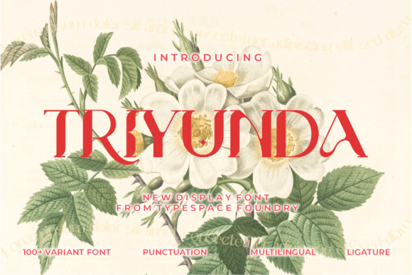 Triyunda: A Refined Display Typeface for Editorial Design