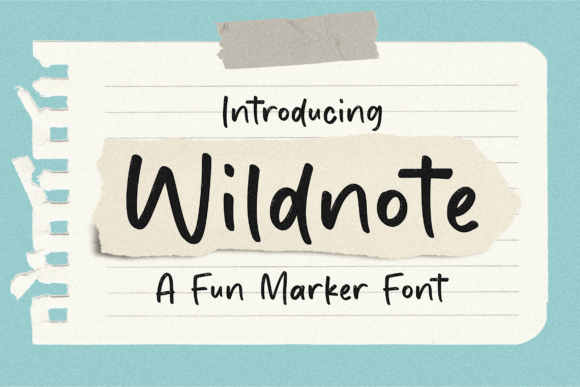 Wildnote: A Fun Marker Font for Bold Campaigns