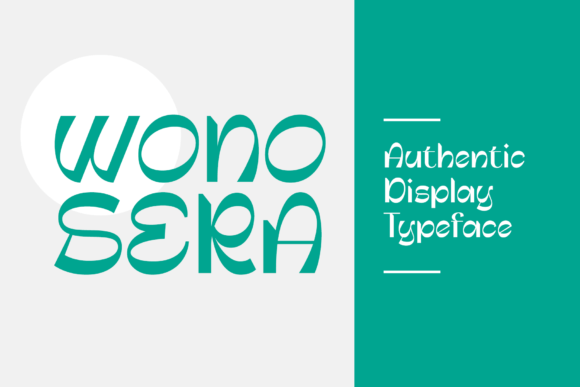 Wonosera: A Distinctive Display Font for Modern Digital Design